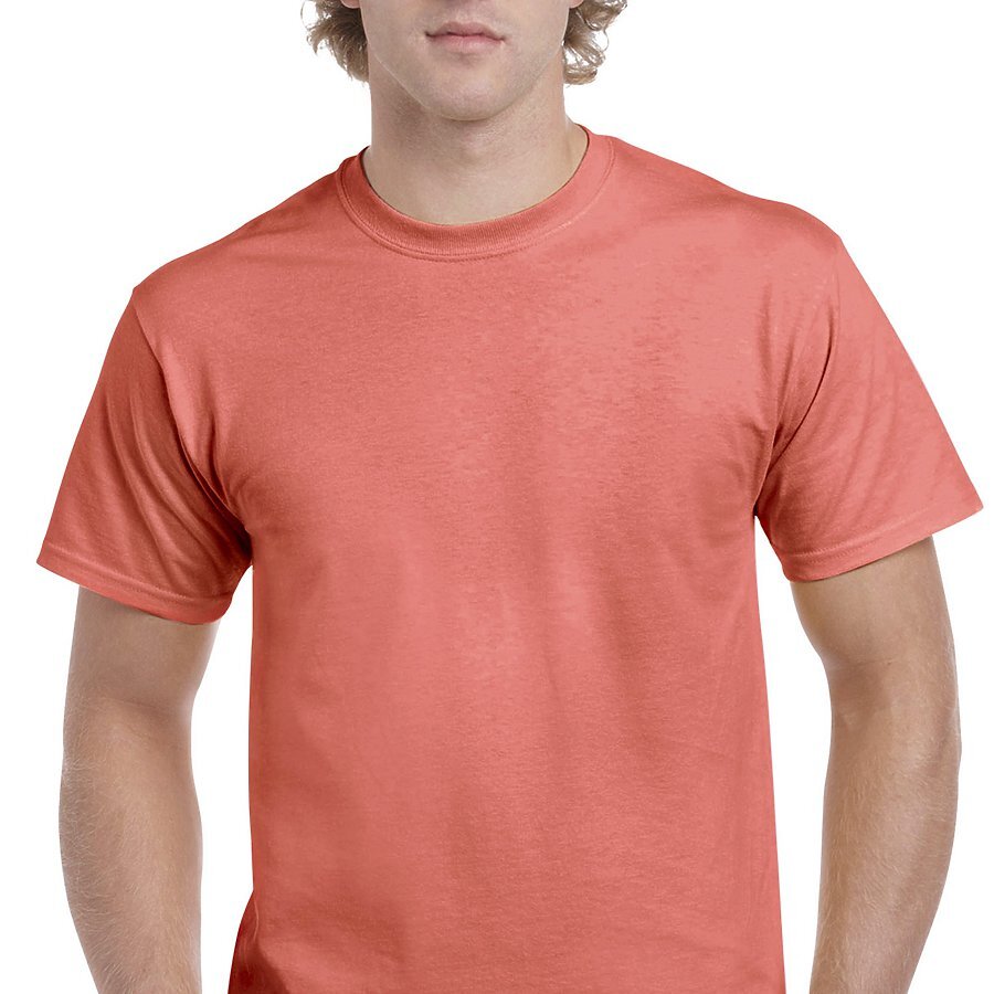 Gildan H000 Hammer T-Shirt in Coral Silk