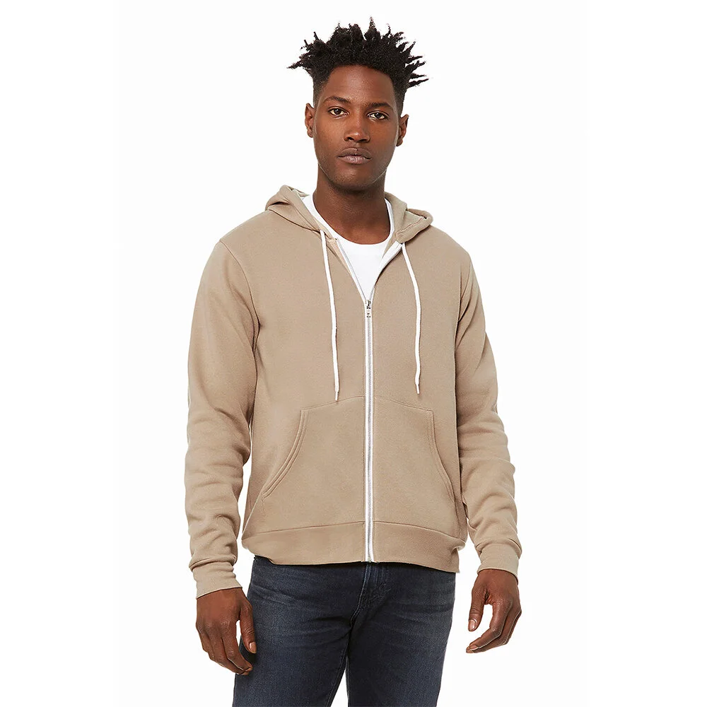 Bella+Canvas 3739 Unisex Sponge Fleece Full Zip Hoodie