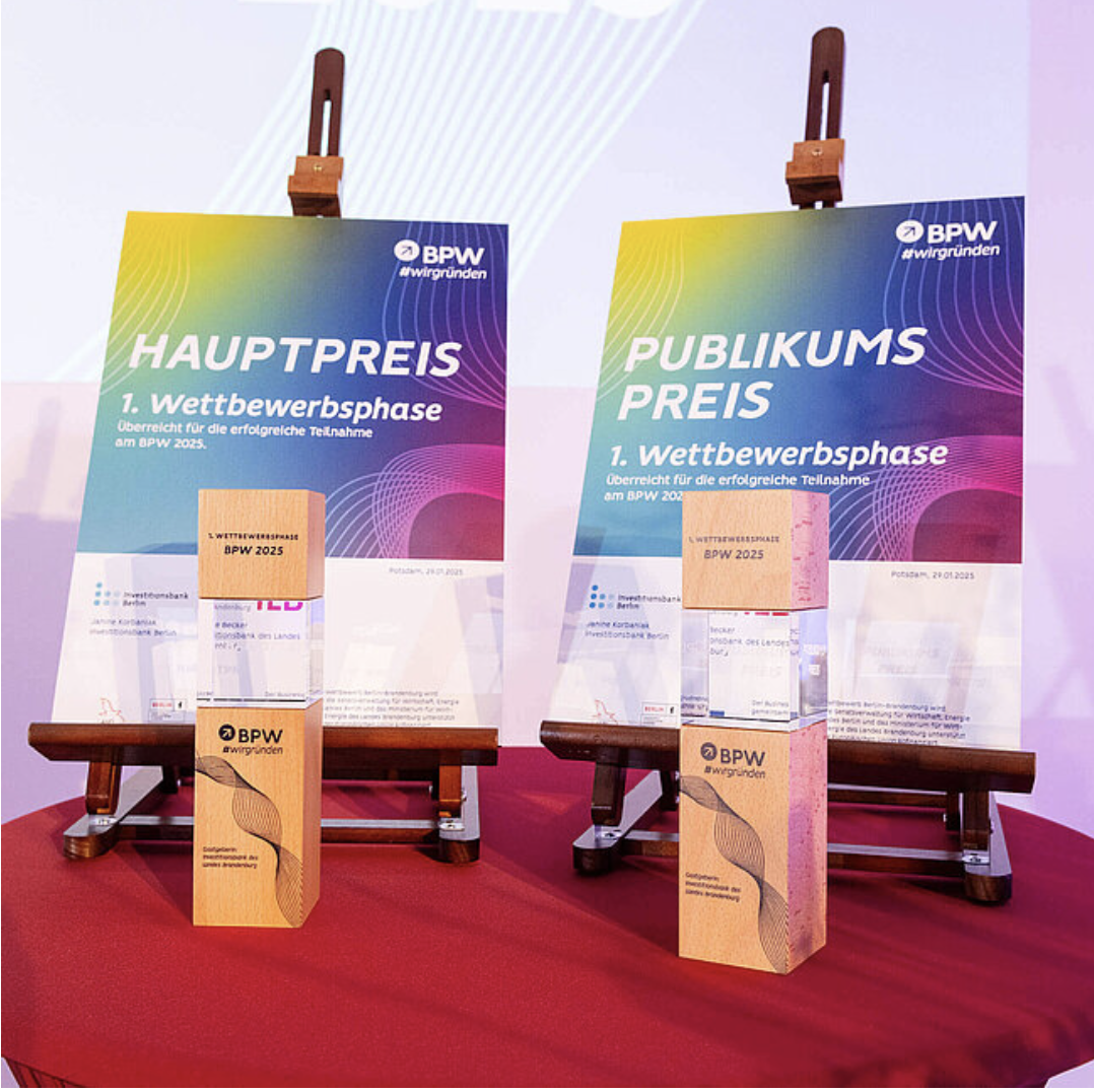 Zwei von mir bewertete Businesspläne in den Top 10 des BPW