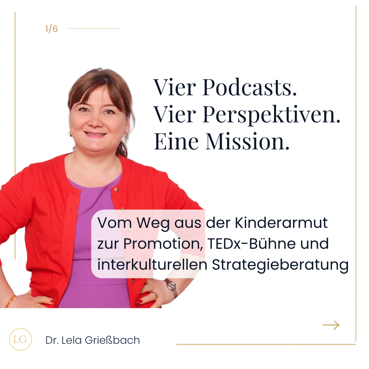 4 Podcasts. 4 Perspektiven. Eine Mission.