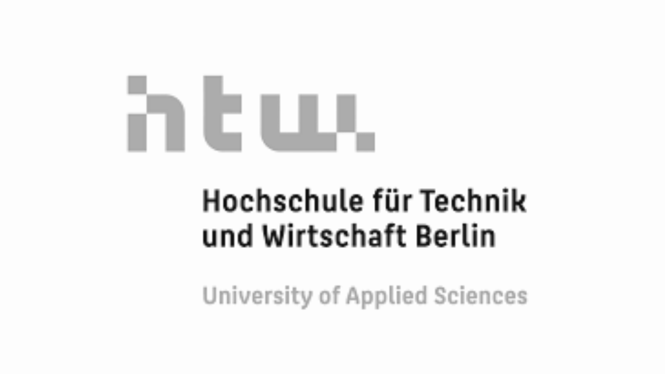 Logo der Hochschule für Technik und Wirtschaft Berlin, mit dem Text 'Hochschule für Technik und Wirtschaft Berlin' und 'University of Applied Sciences' darunter.
