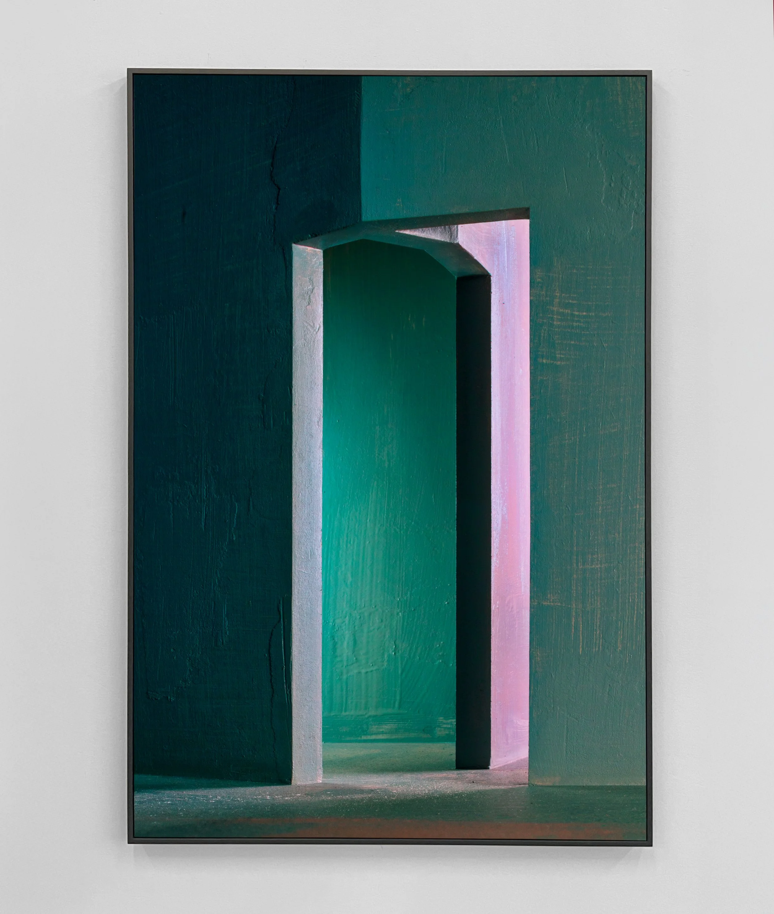 Dimensional doorway VII / 2025 / 150x100cm / piëzo print on fineart baryta / panelframe, wax coating / edition 5 + 2AP