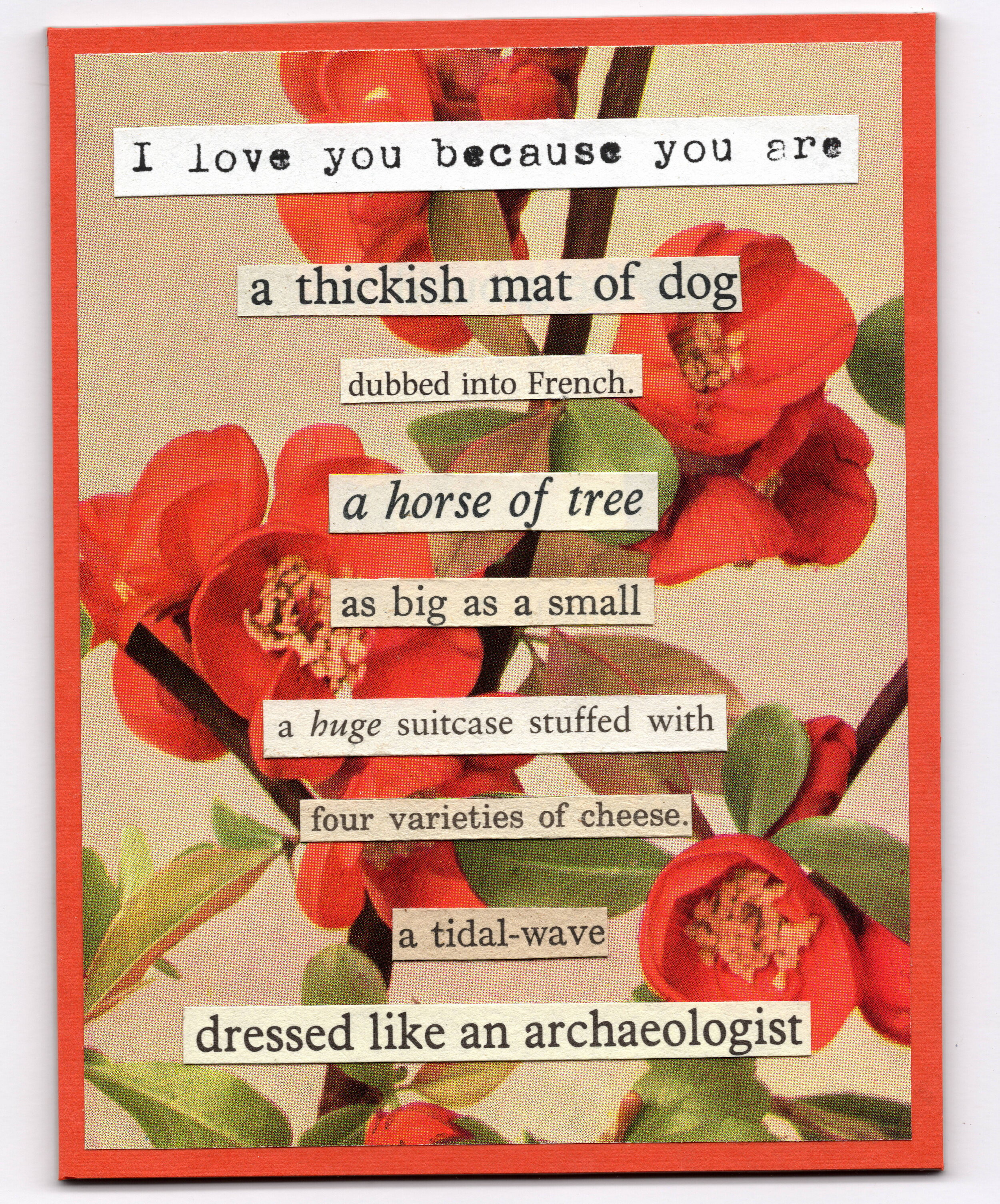 Love Poem (a thickish mat of dog)