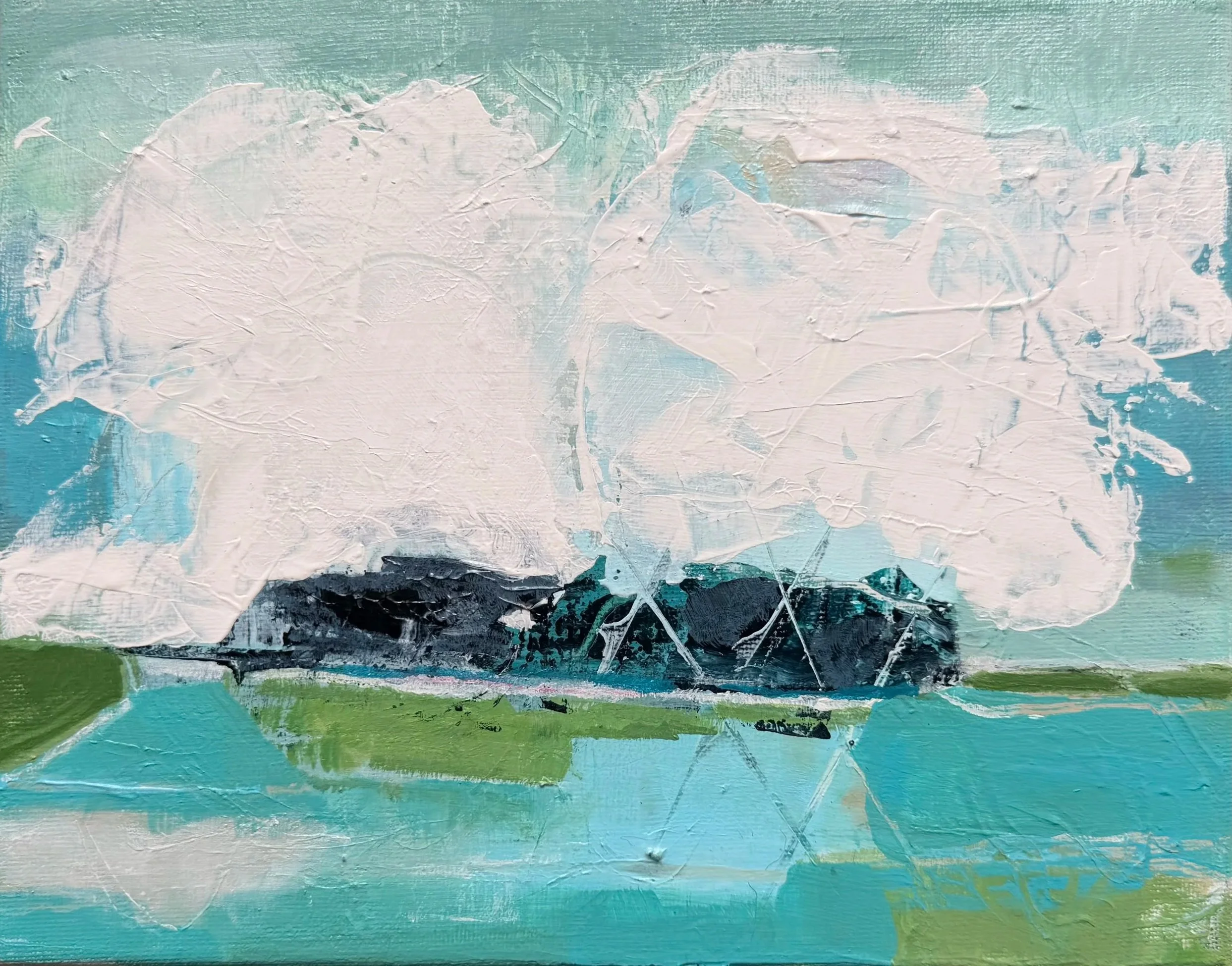 Aqua Haze
8x10 Acrylic on canvas
