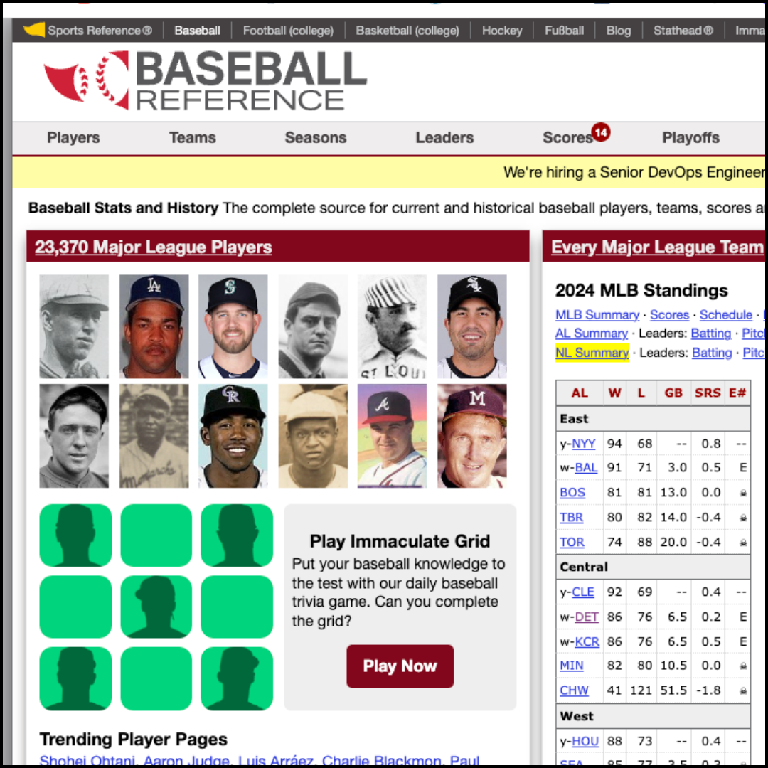 Baseball Reference