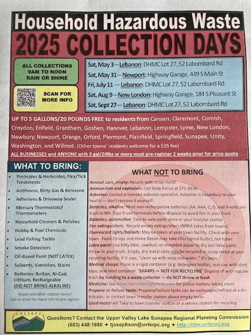 WHO KNEW You Can Take Your Household Hazardous Waste to the Last Collection of 2025, This Sat., Sept. 27th?