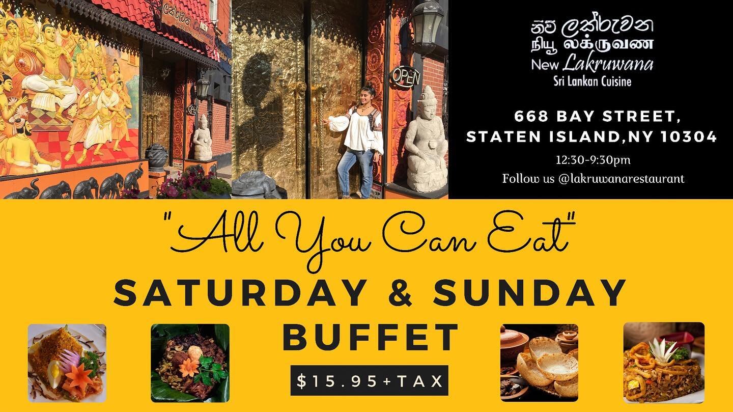 Here&rsquo;s the excellent news everybody was waiting for 😉 ! Come join us today ; after one year the buffet is back !  #srilankanfood #nycfoodie #statenislandeats #statenisland #foodie #foodstagram