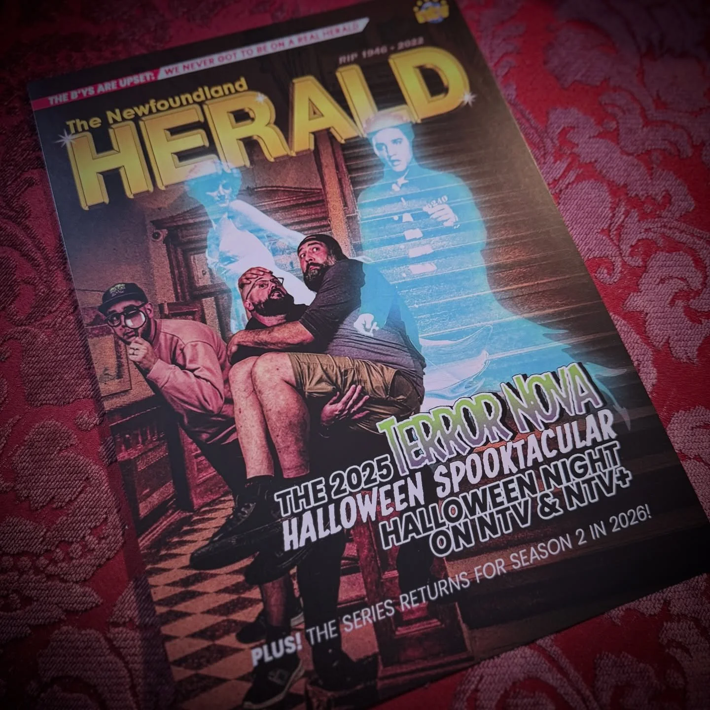 Still haven’t stopped laughing at the fake Newfoundland Herald cover we made to promote the Halloween Spooktacular.