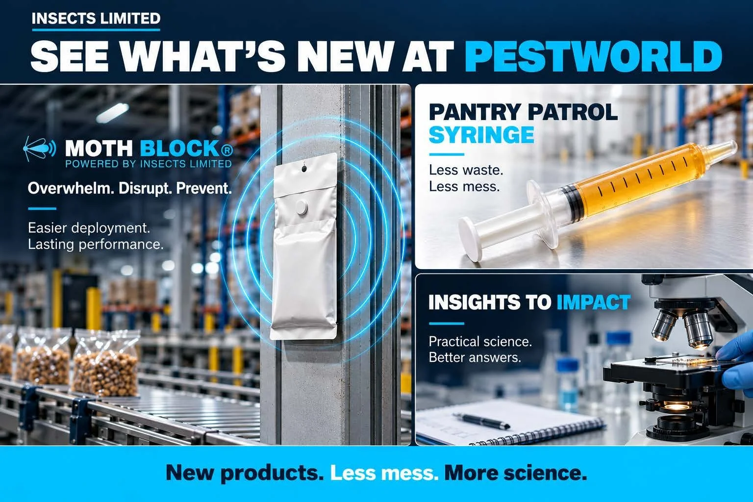 Insects Limited at PestWorld 2026: Moth Block, Pantry Patrol Syringe and Insights to Impact