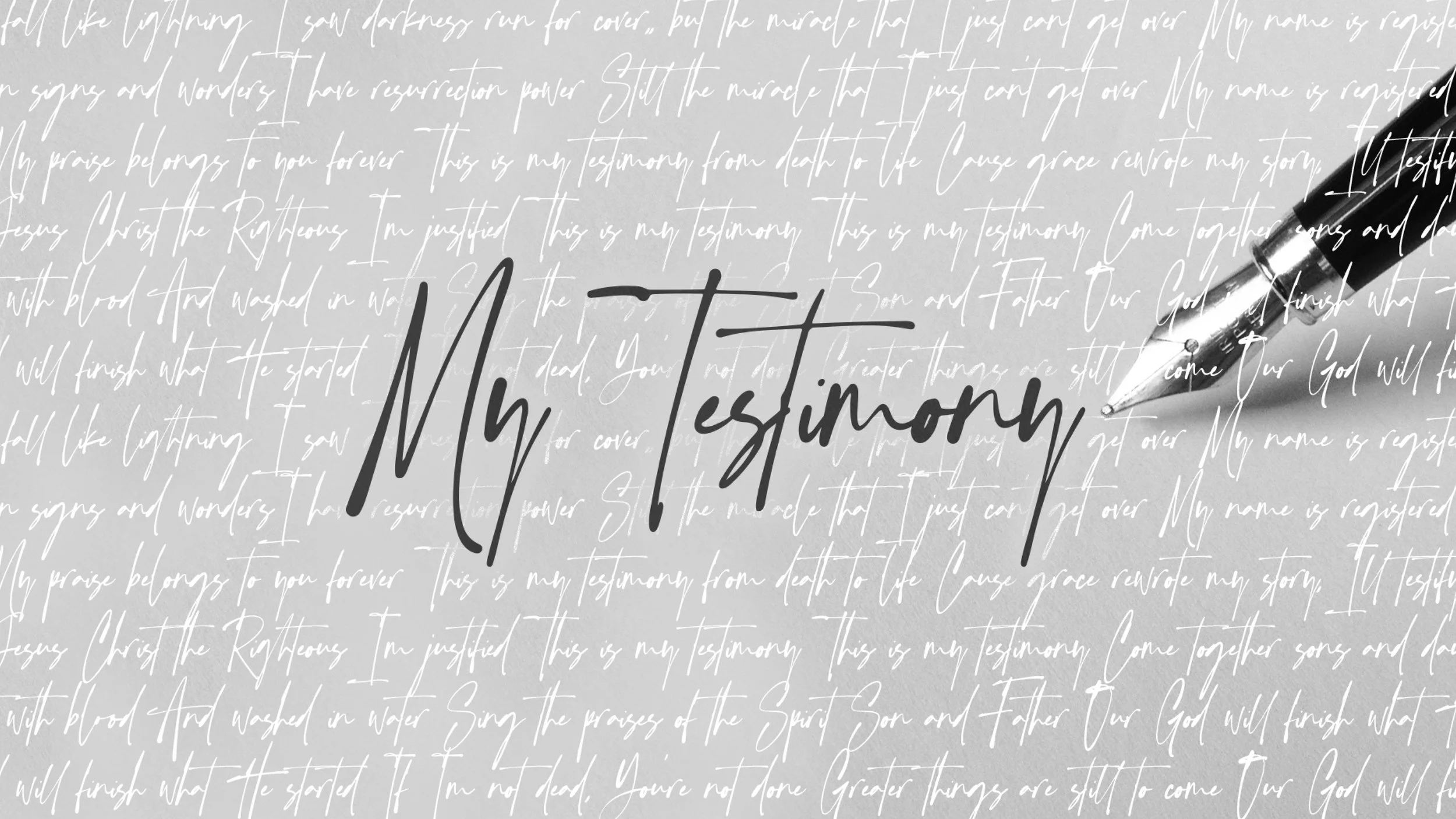 It’s My Testimony