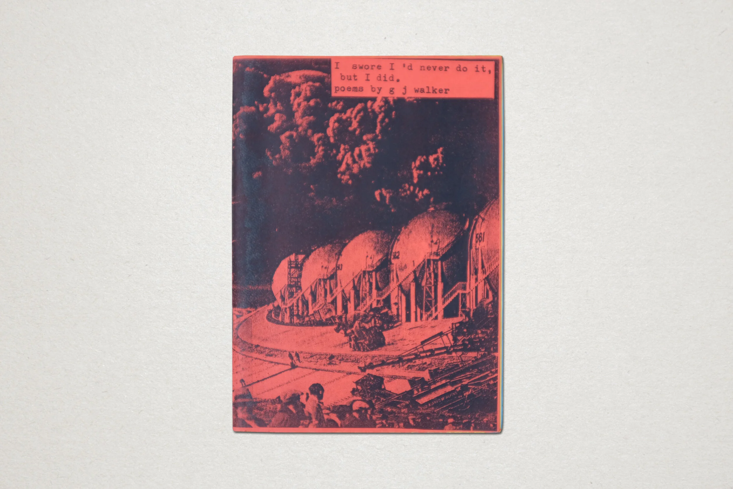 I swore I’d never do it, but I did. Paperback book. A6 32pp. Edition of 10. 2007.