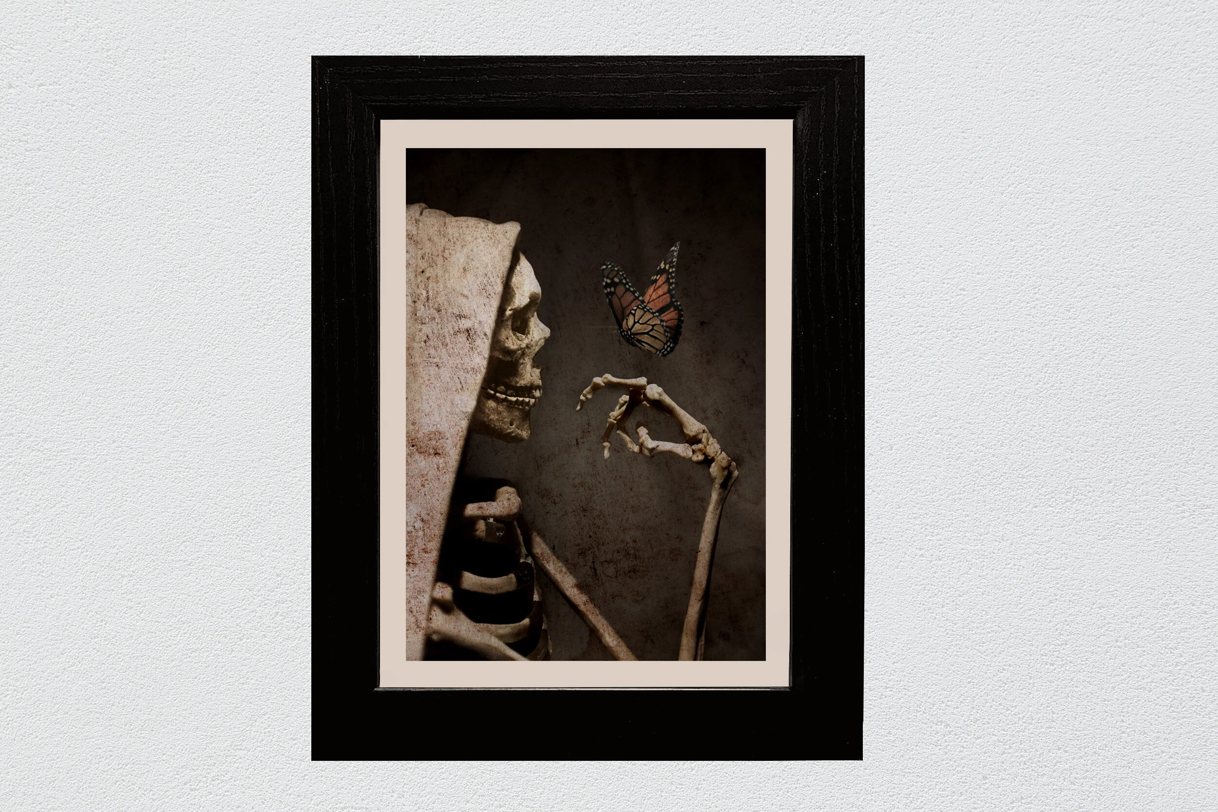 Is death curious about the living? Digital composite. 2020.