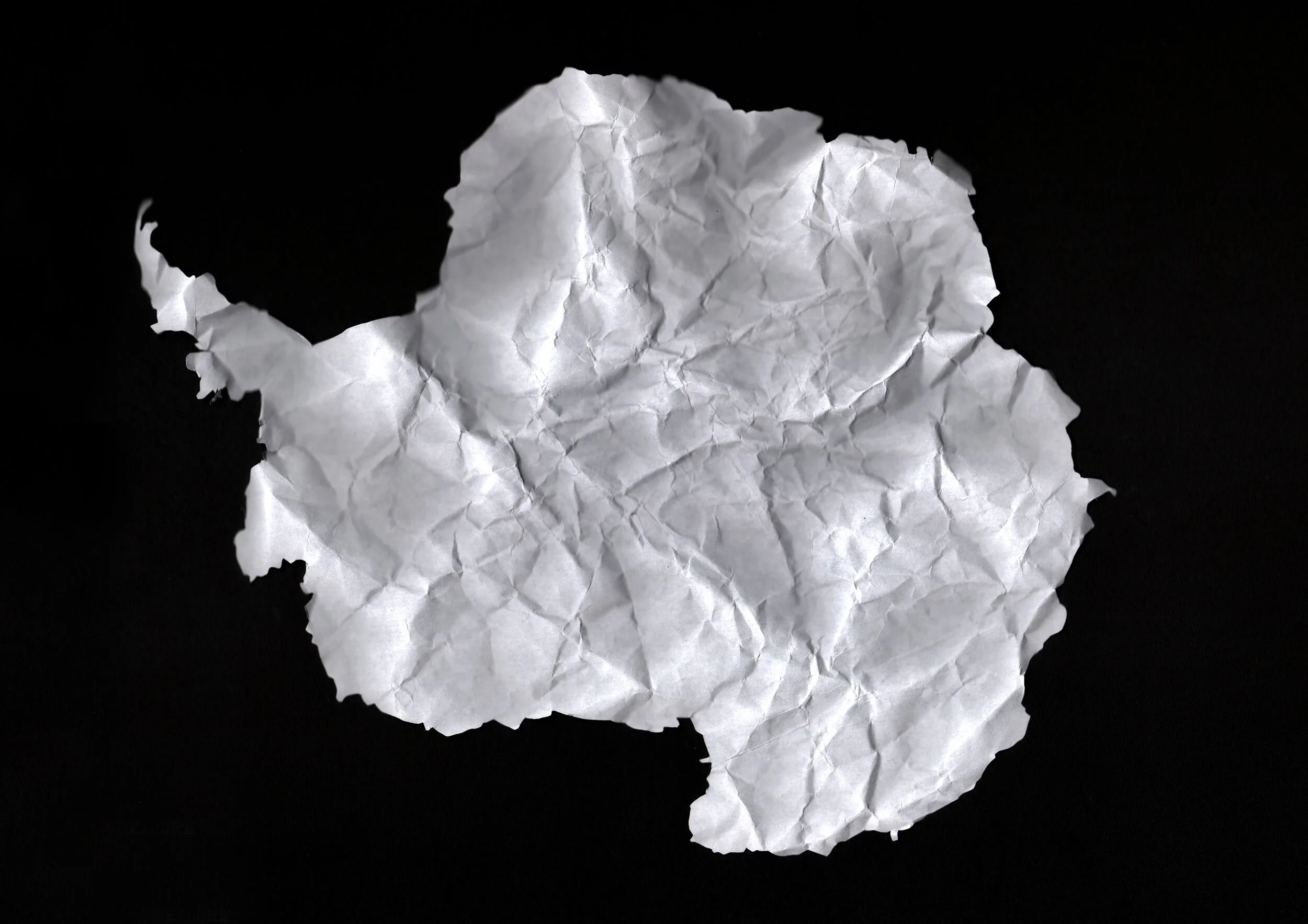 Treasure in the Ground. Creased paper. 2021.