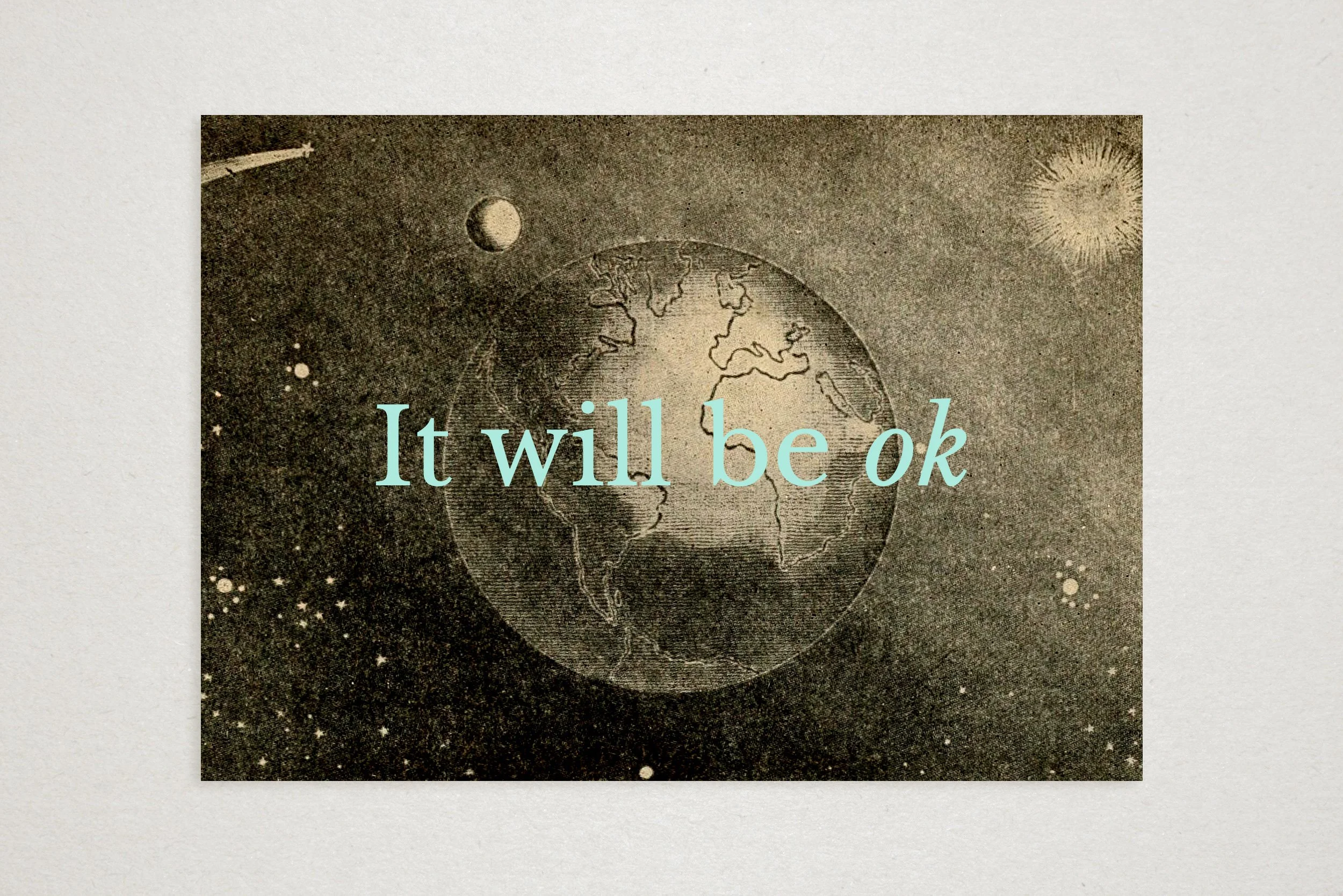 It will be ok. A6 Postcard by Graeme Walker