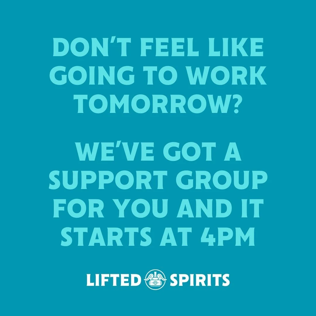 We’re here for ya. 4pm-11pm every Sunday. Work in the service industry? Tell your bartender and get half off your tab.