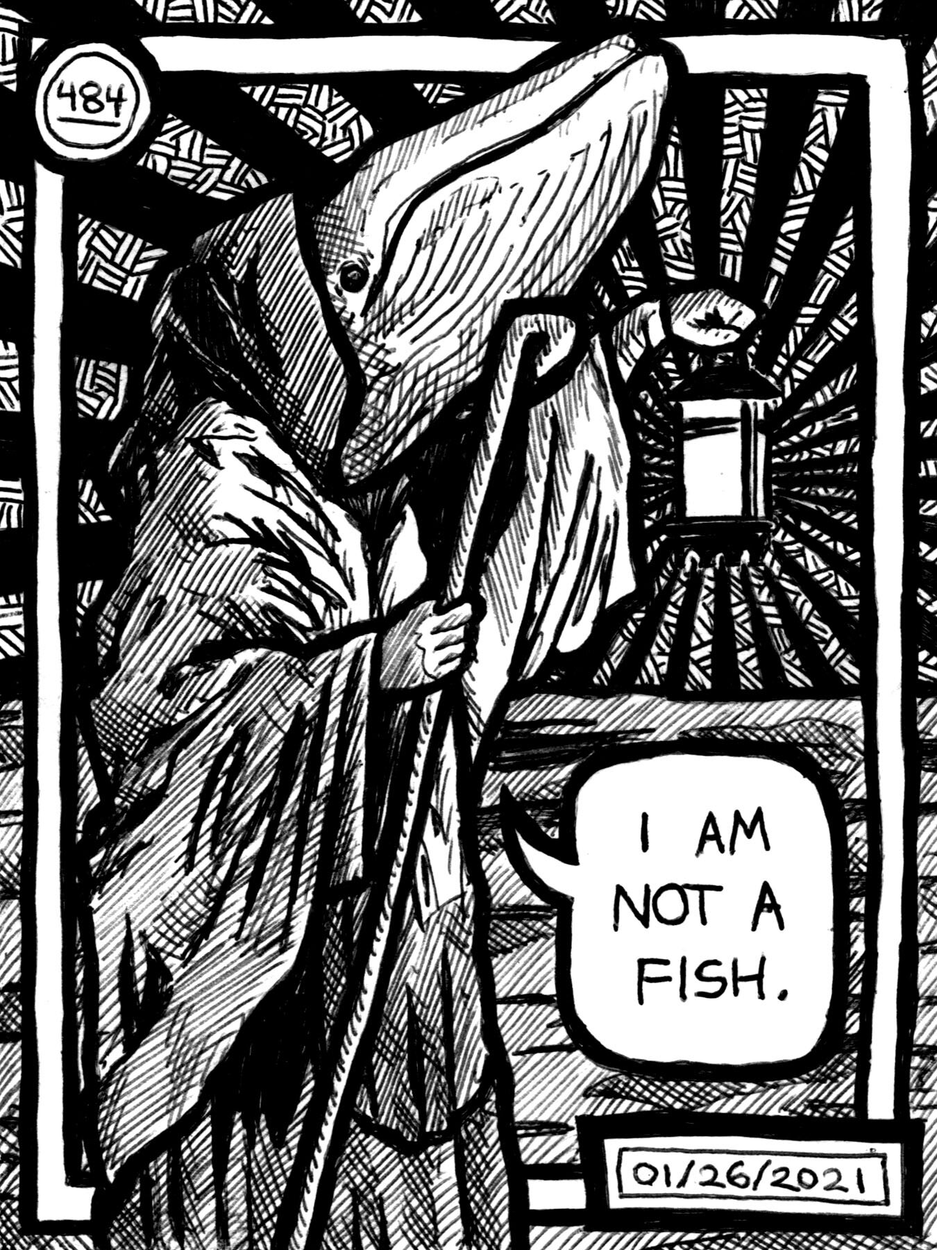 #484 I am not a fish Print.jpg