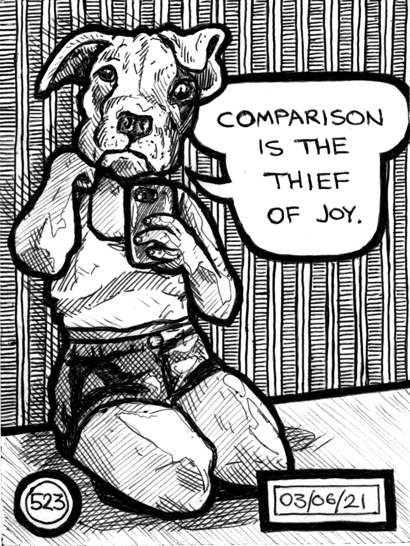 #523 Comparison is the thief of joy Print.jpg