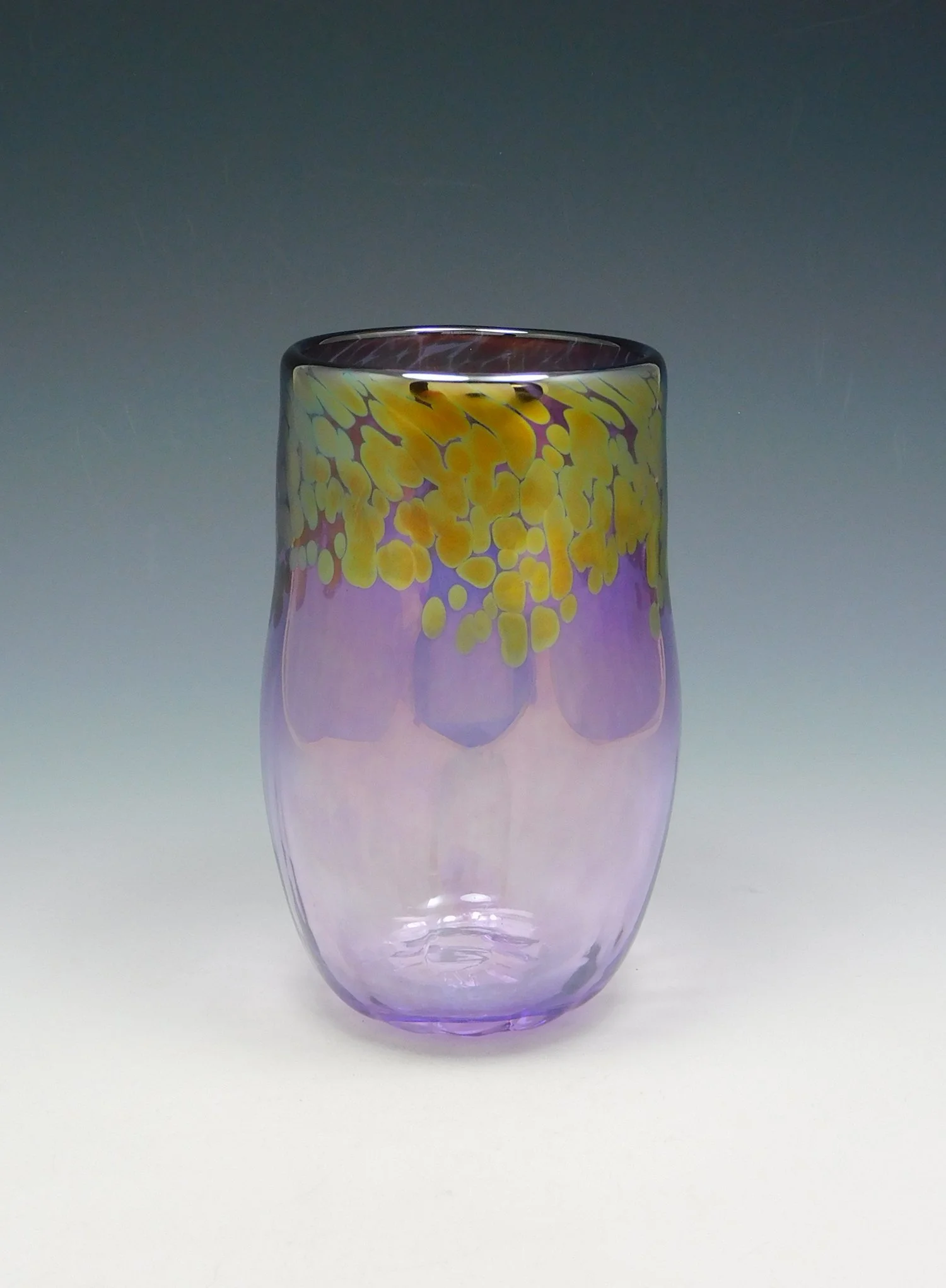 Orchid and Gold Cocktail Glass