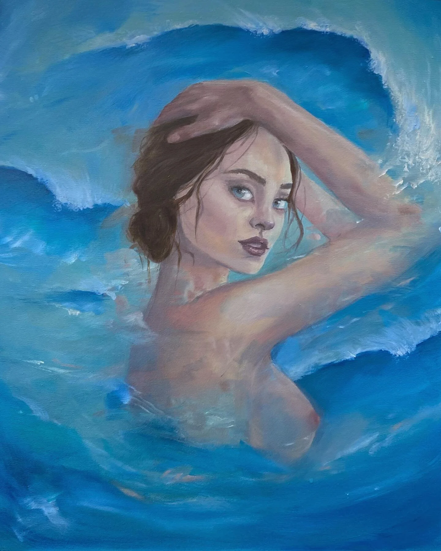 Okay, so this is one of my favourite paintings to date. A commission for @camillearrigoxo I loved bringing this vision to life with you :)
16x20&rdquo; oil on canvas