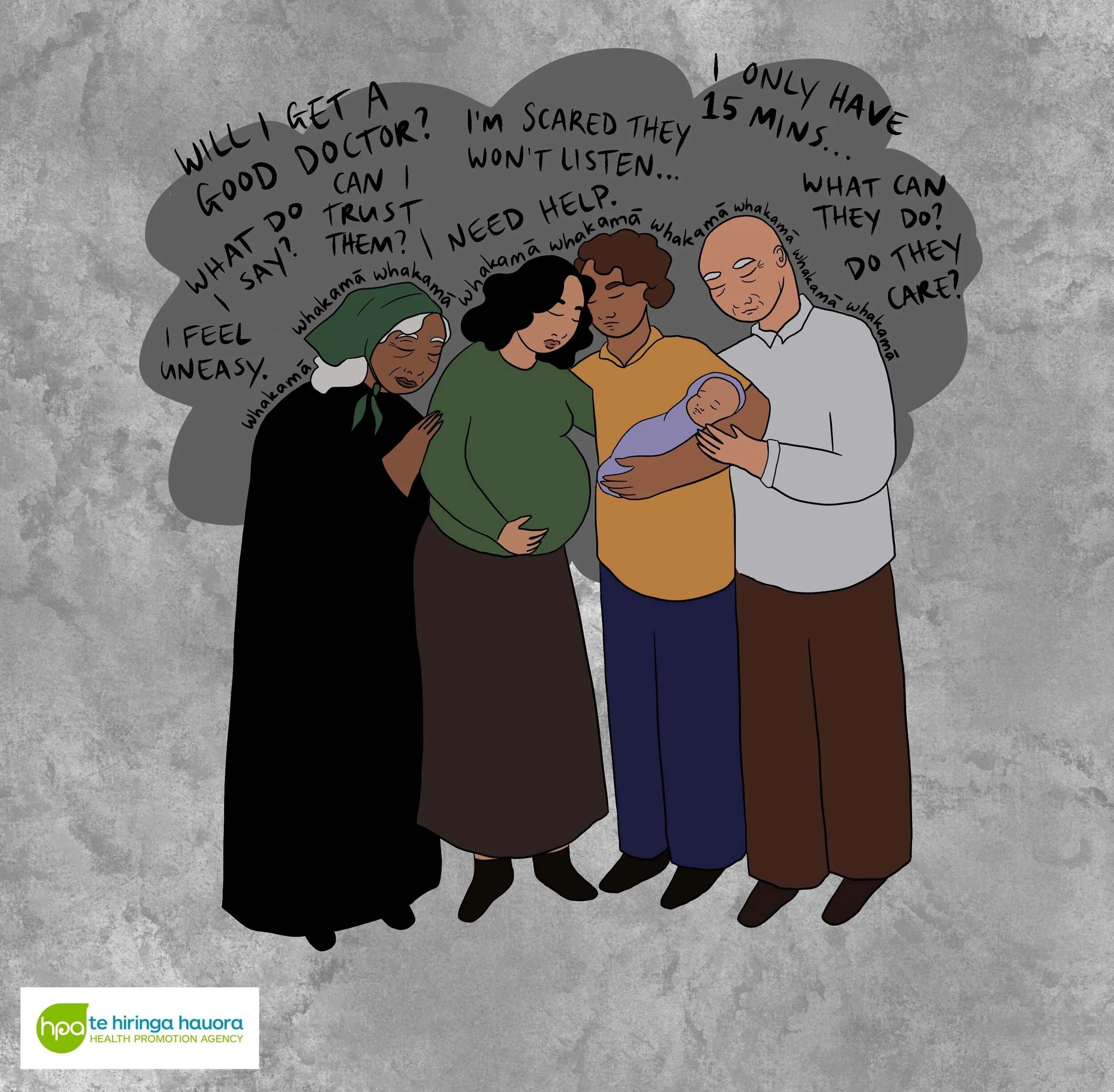 Most of us feel pretty whakamā about asking for help.  It can be hard to know what or who can help or where to ask... feeling nervous is pretty normal but our health kōrero is important and you have rights to be heard, cared for and respected by all