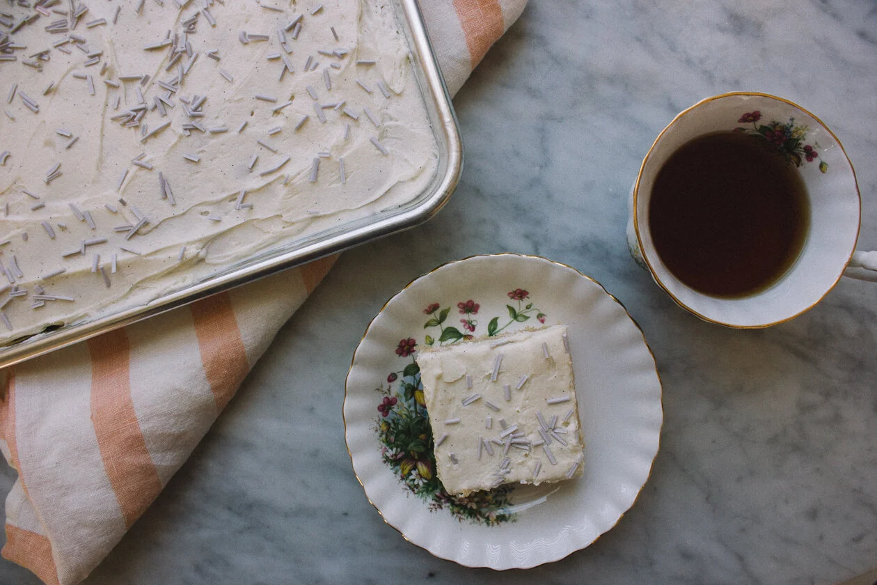 London Fog Sheet Cake &amp; PRIDE AND PREJUDICE