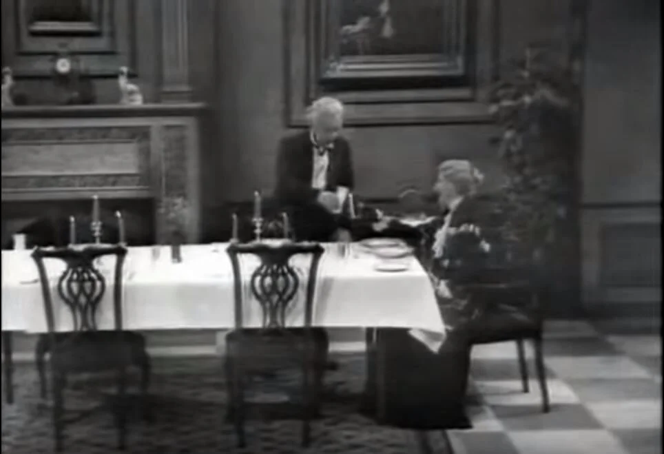 At the Dinner Table: DINNER FOR ONE