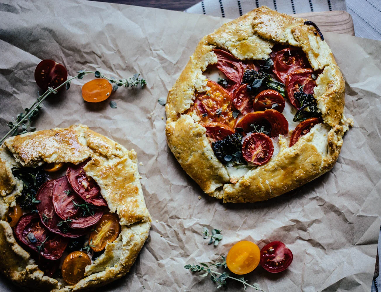 Mini goat cheese, honey, and heirloom tomato galettes & 12 fall-released movies I'm most excited for