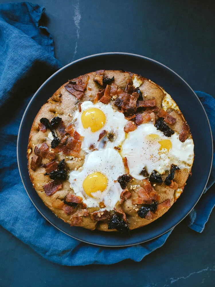 Full Moon(struck) Sourdough Breakfast Focaccia