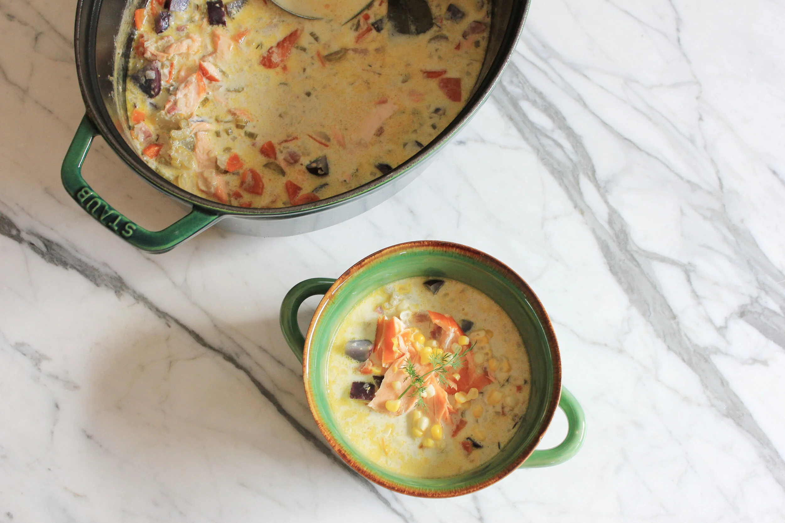 Smoked Salmon Chowder &amp; TRADING PLACES