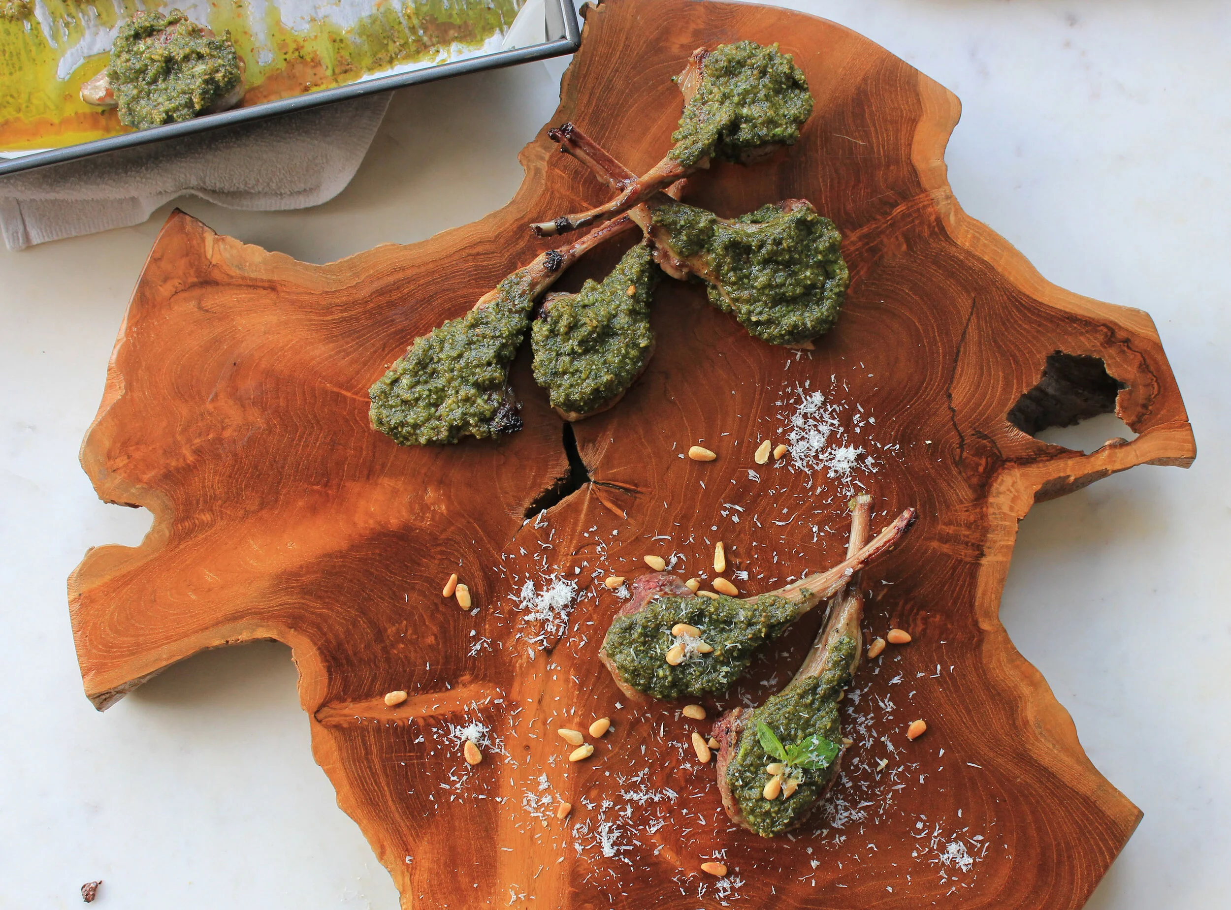 Lamb Lollipops with Homemade Mint Pesto &amp; ALICE DOESN'T LIVE HERE ANYMORE