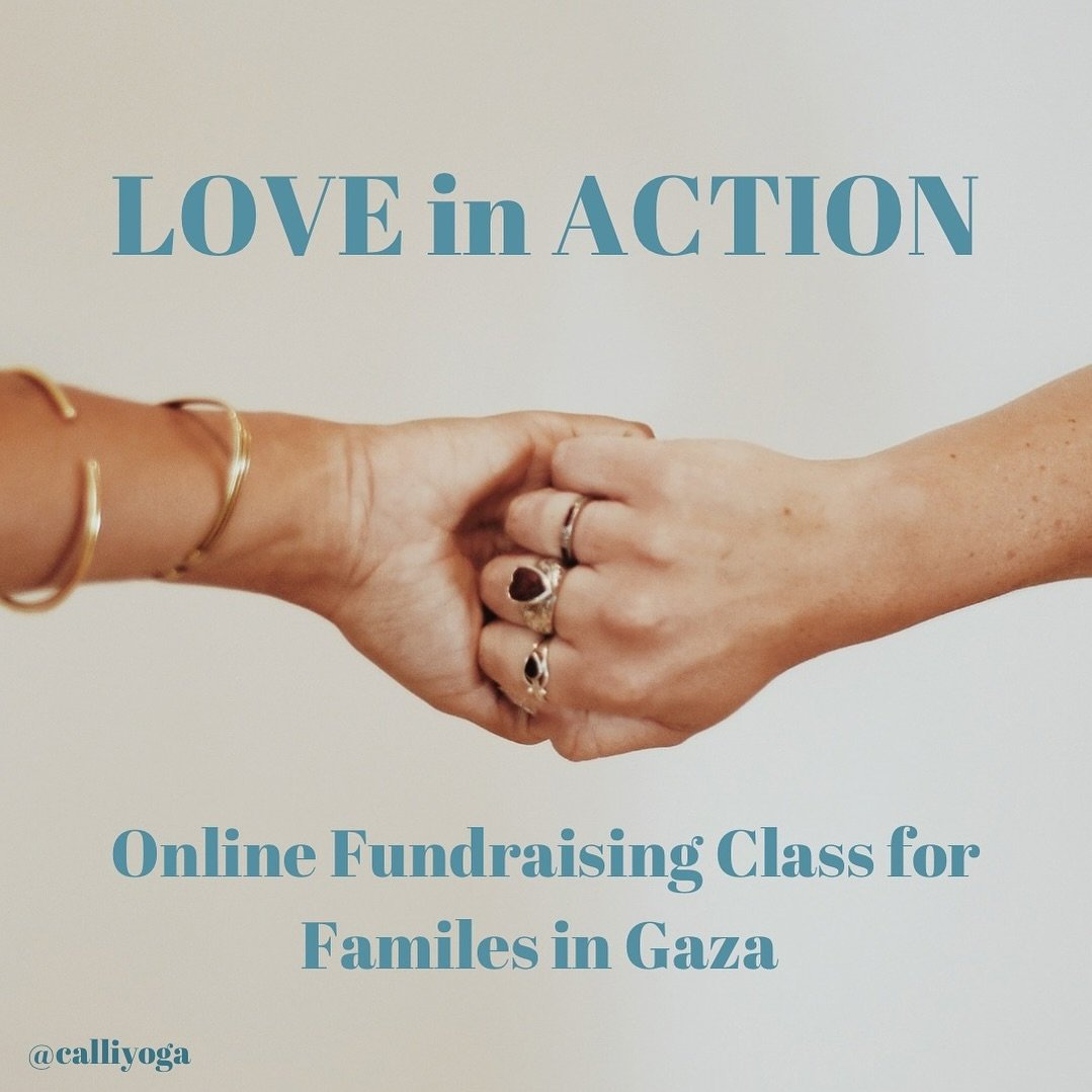LOVE in ACTION

Join me online on Friday (tomorrow!) at 07:15 am BST to come together to move, breathe and pray for PEACE and an end to this madness. 

Let&rsquo;s join our collective heart 🫶🏻

ALL PROCEEDS go to @_allourrelations a not for profit 