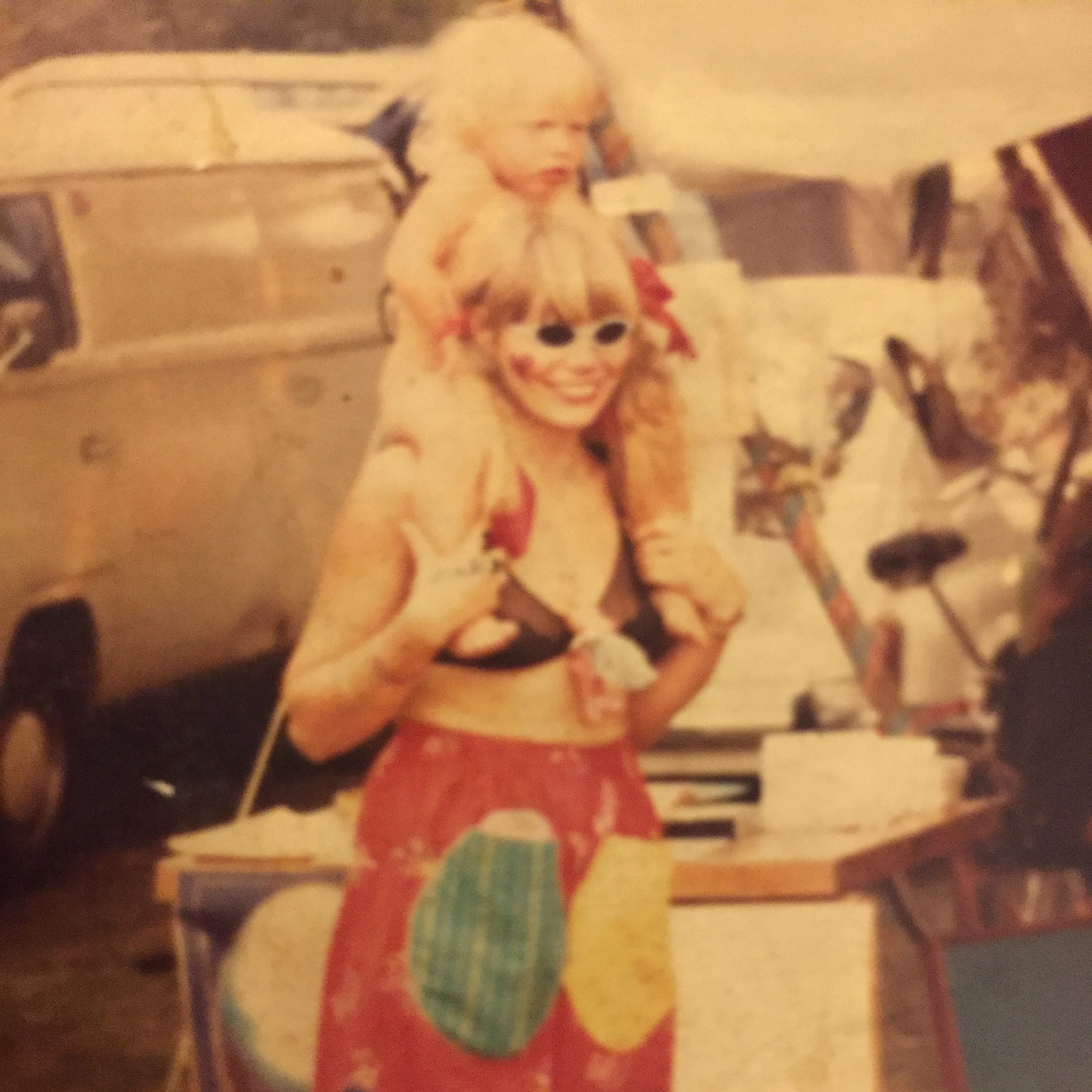 My mum was a real life Hippie. 

Before it was cool and bohemian.

We lived in a red bus &amp; travelled Europe, spending time in Portugal &amp; France when I was small. 

Back then an alternative lifestyle was frowned upon and we were seen as the lo