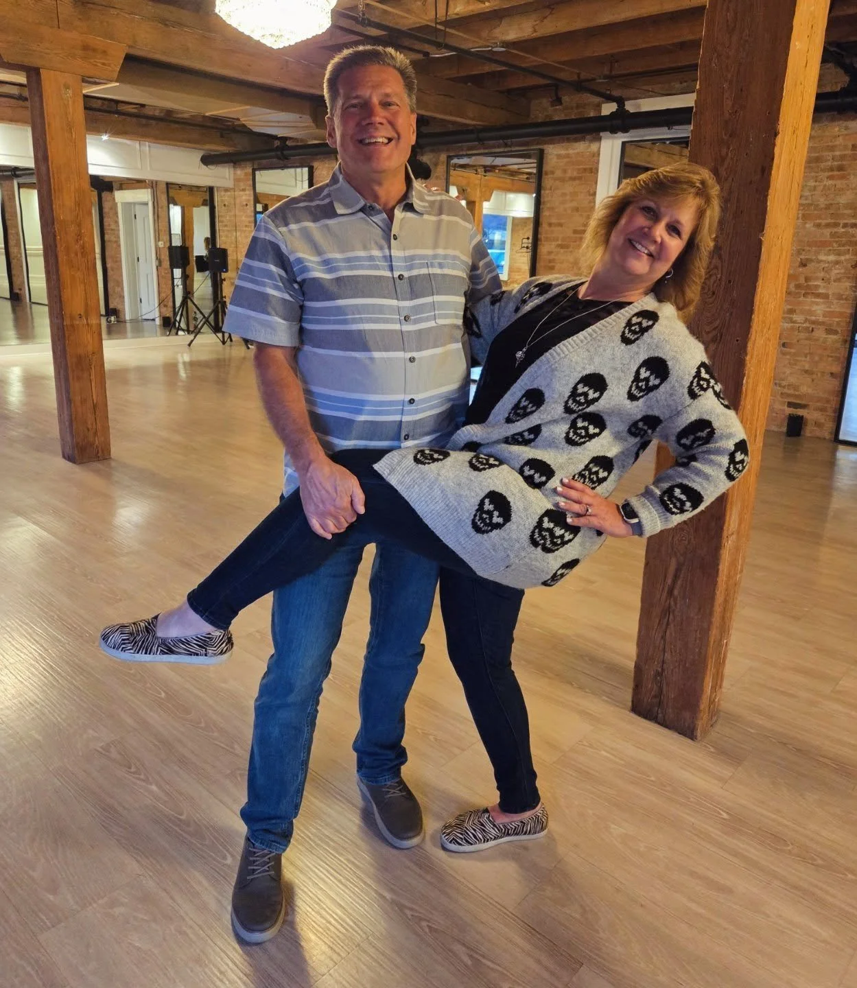 Happy Wednesday! Meet LUX dancers, Steve and Jill! Why do they dance? For so many reasons!

'To start, our awesome friends got us a gift card. So we would stop creeping in at LUX on Locations as non-dancers. Lessons are fun and a great time to spend 
