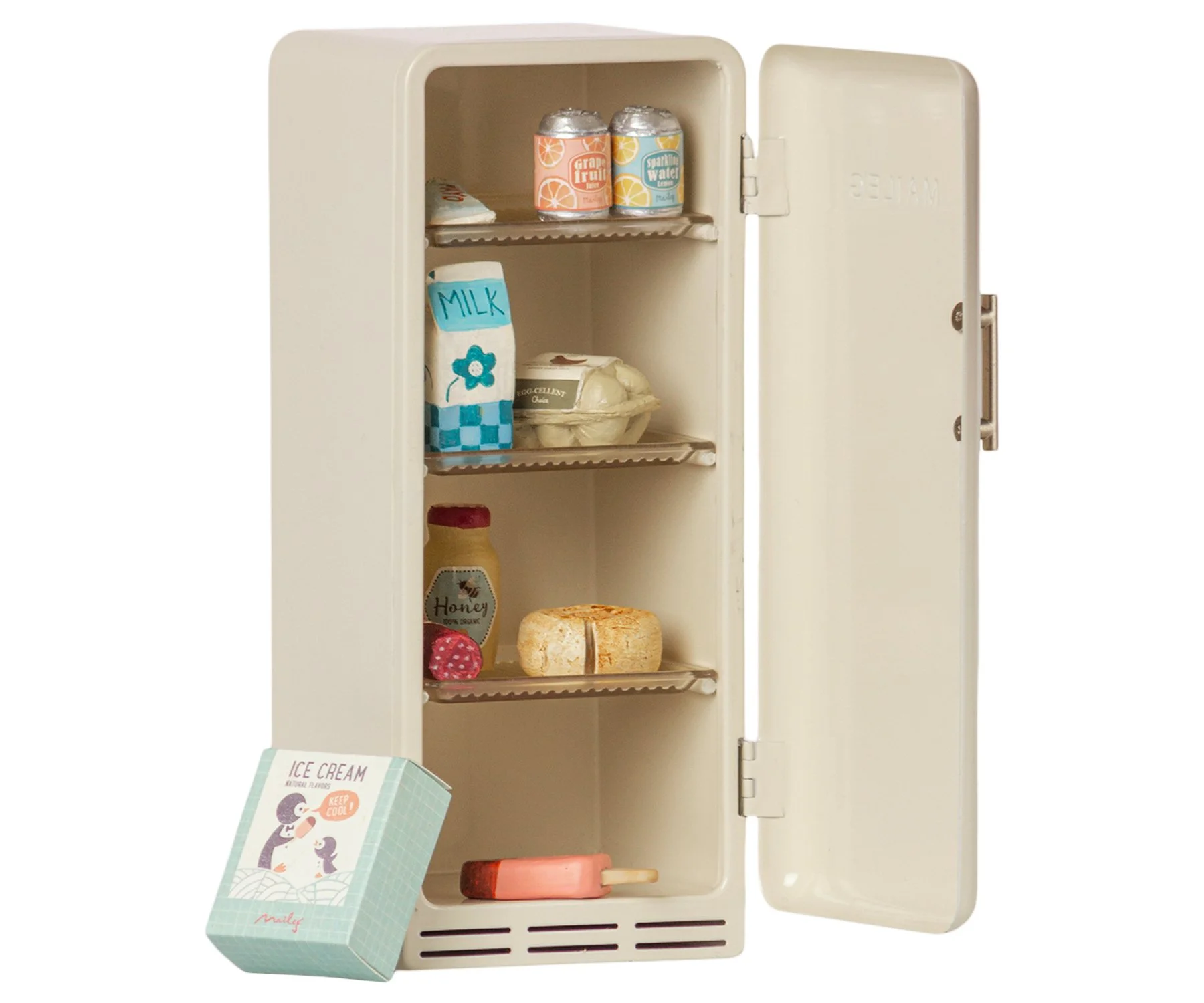 littlewrensnest uk maileg miniature fridge off white stocked
