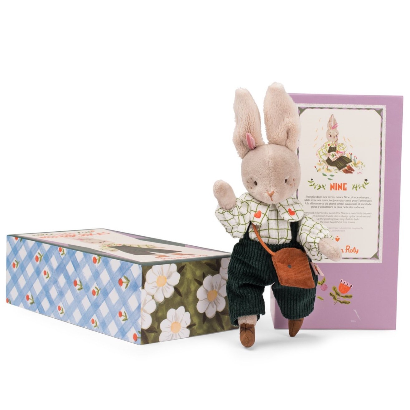 moulin roty nine the rabbit les minouchkas with box