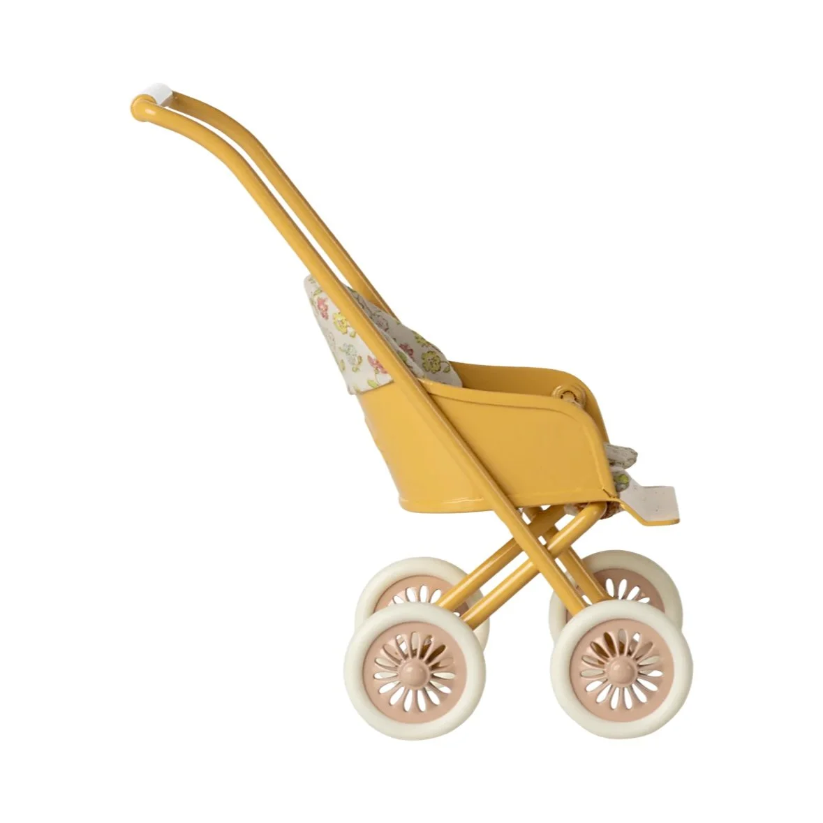 littlewrensnest uk maileg stroller micro yellow set