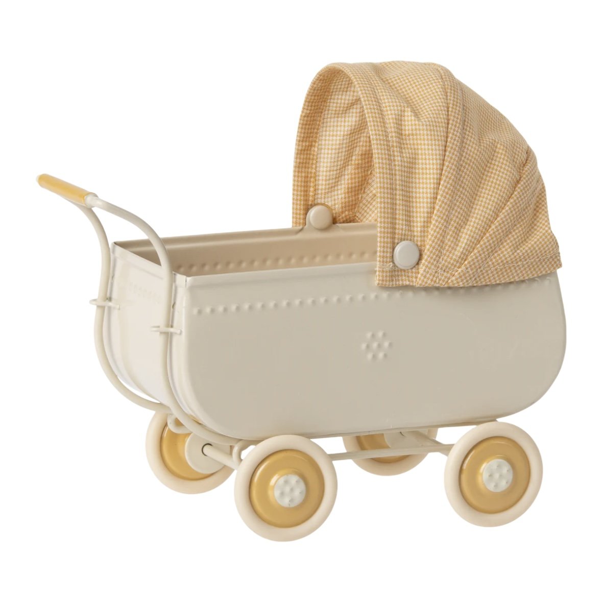littlewrensnest uk maileg pram micro yellow