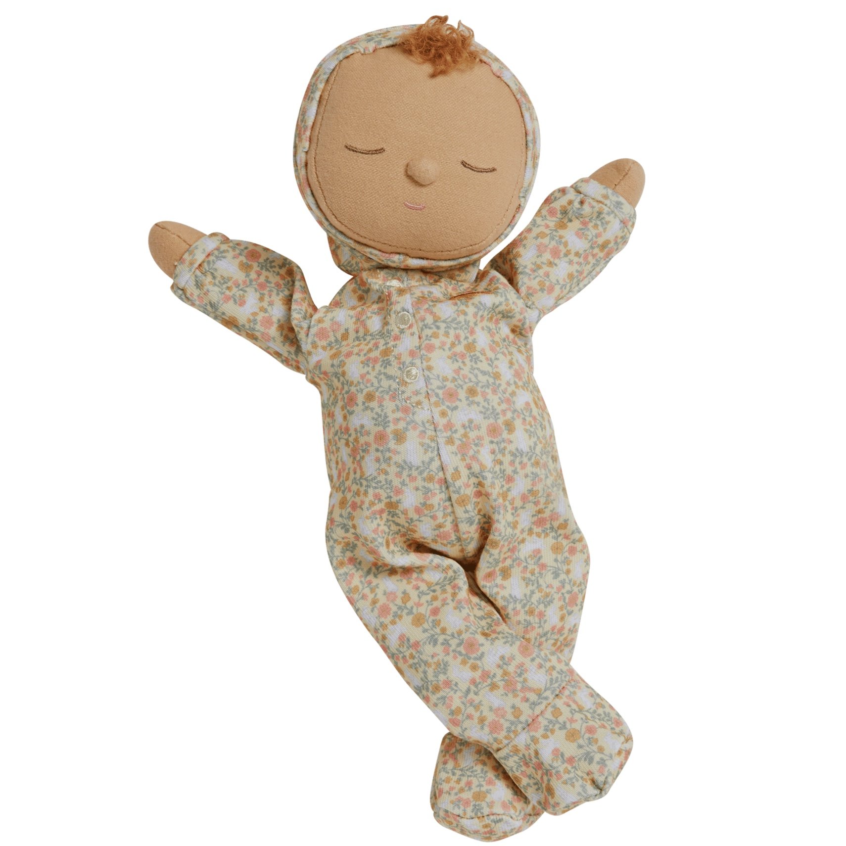 olli ella dozy dinkum custard garden floral doll stretching