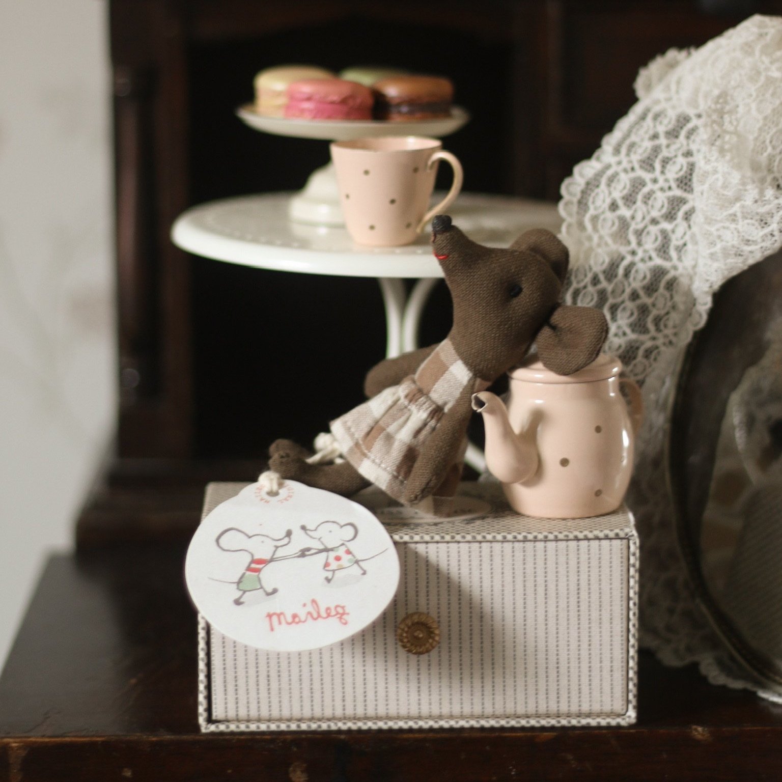 littlewrensnestuk maileg brown sister mouse