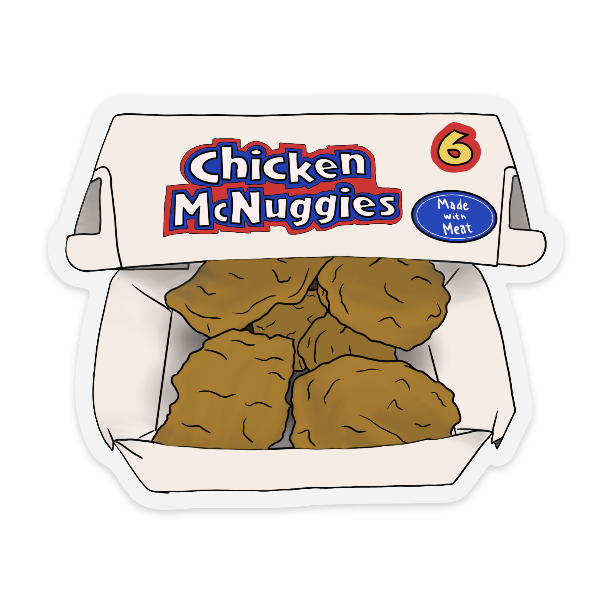 Chicken McNuggies Sticker