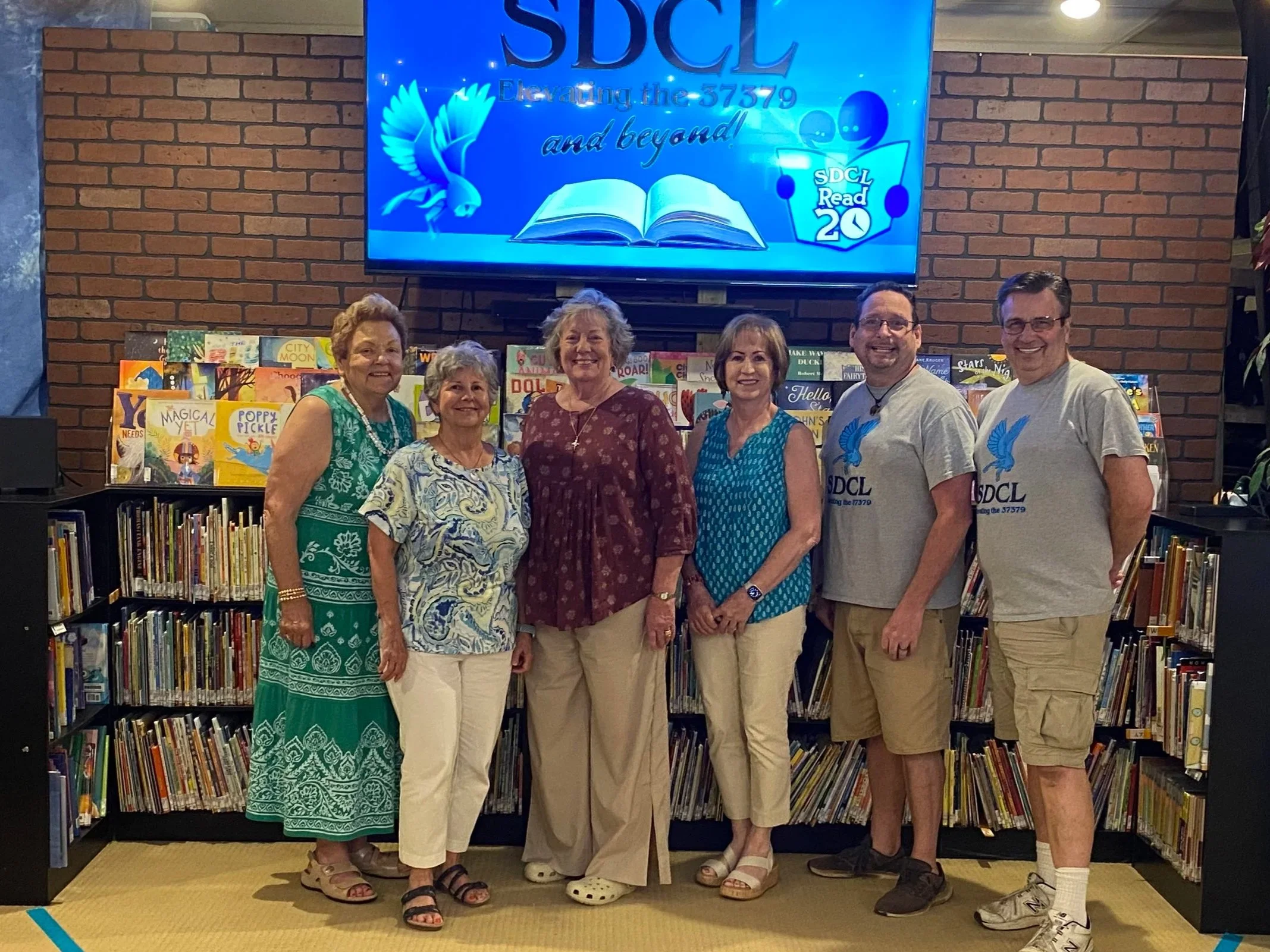 Members collected children's books and gave them to the Soddy-Daisy community library as one of our community projects.