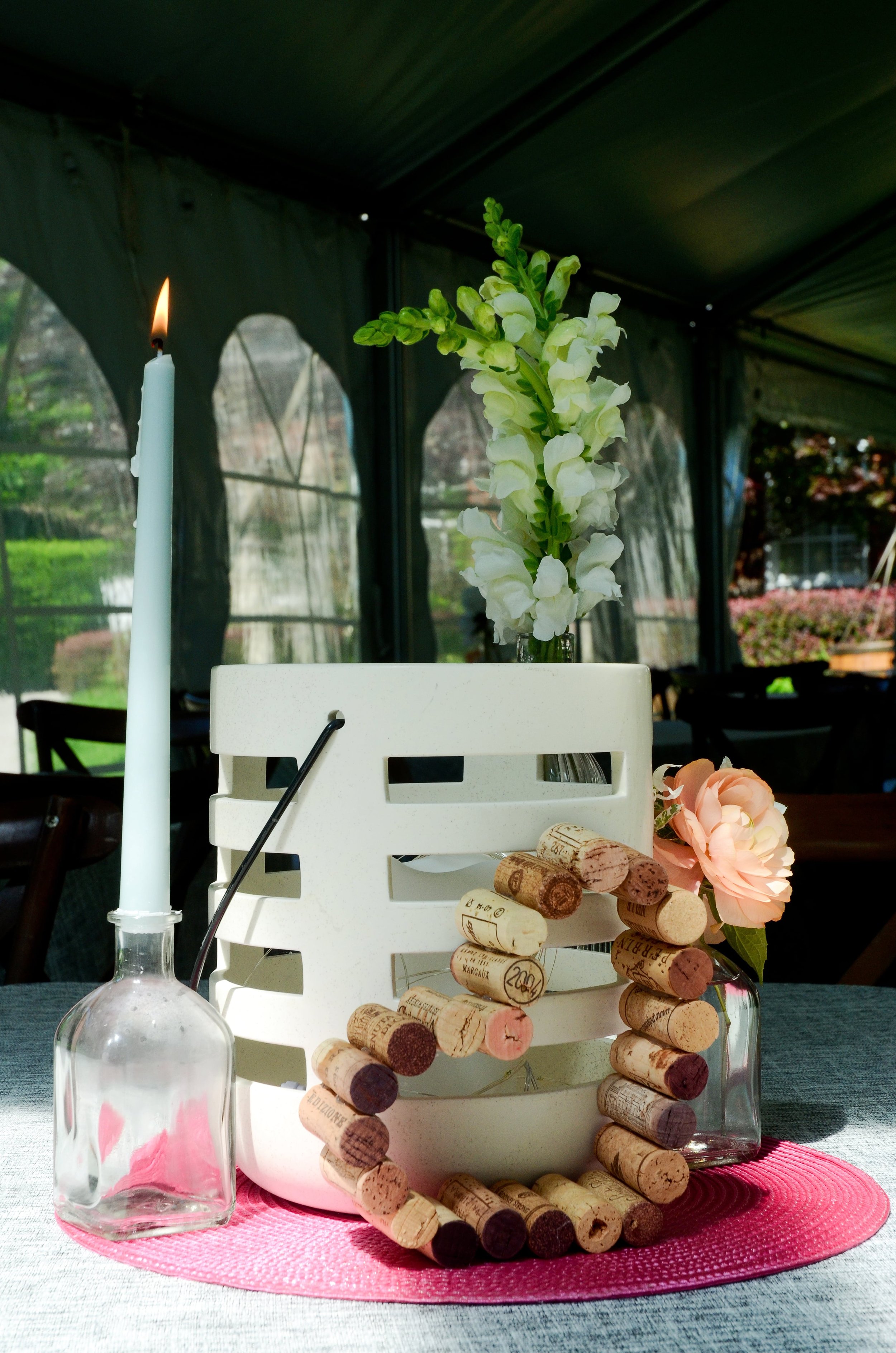 DIY wedding centrepieces