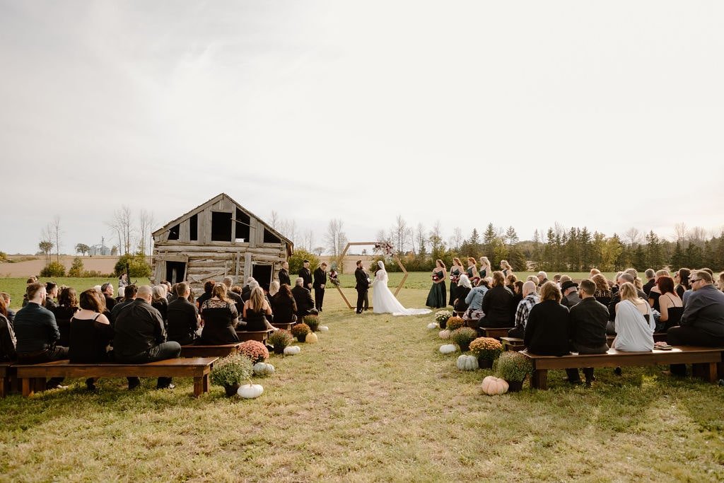 outdoor barn wedding