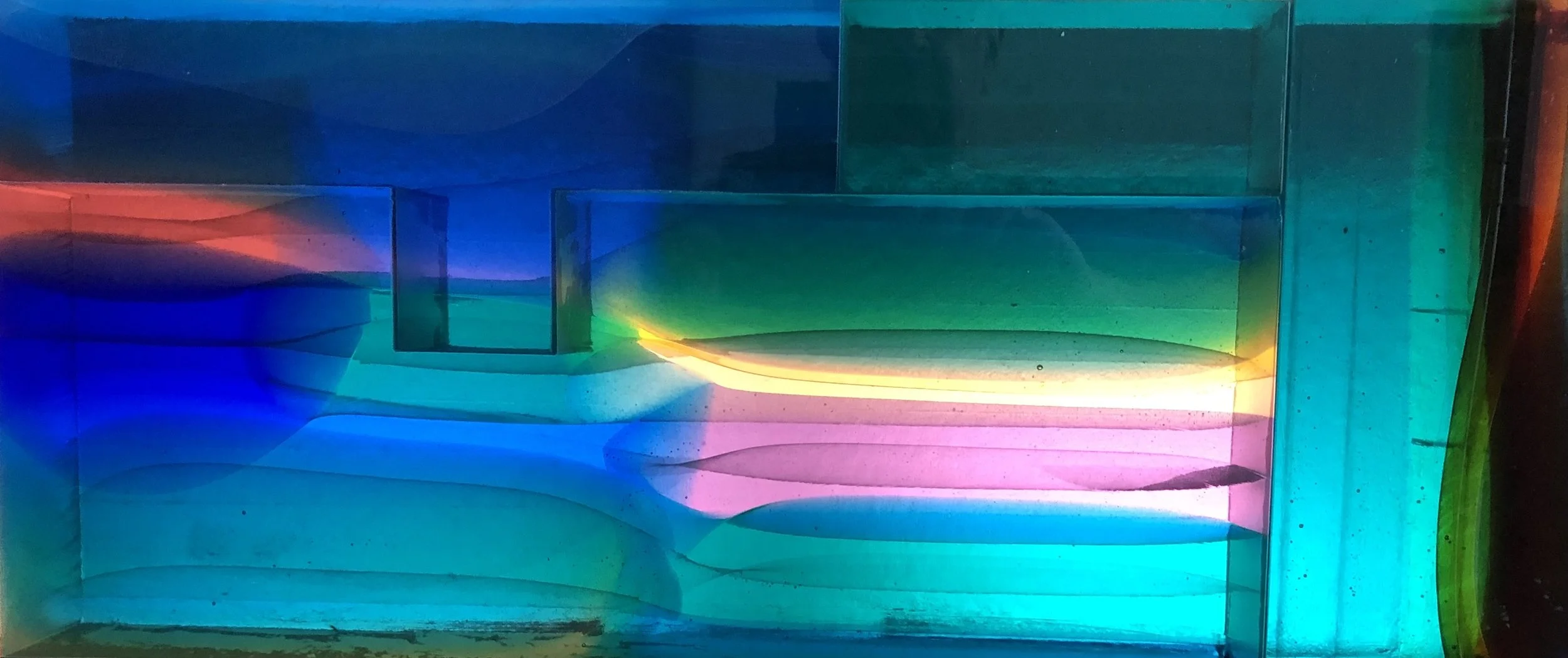 Glass 18"W x 8" H x 4" D