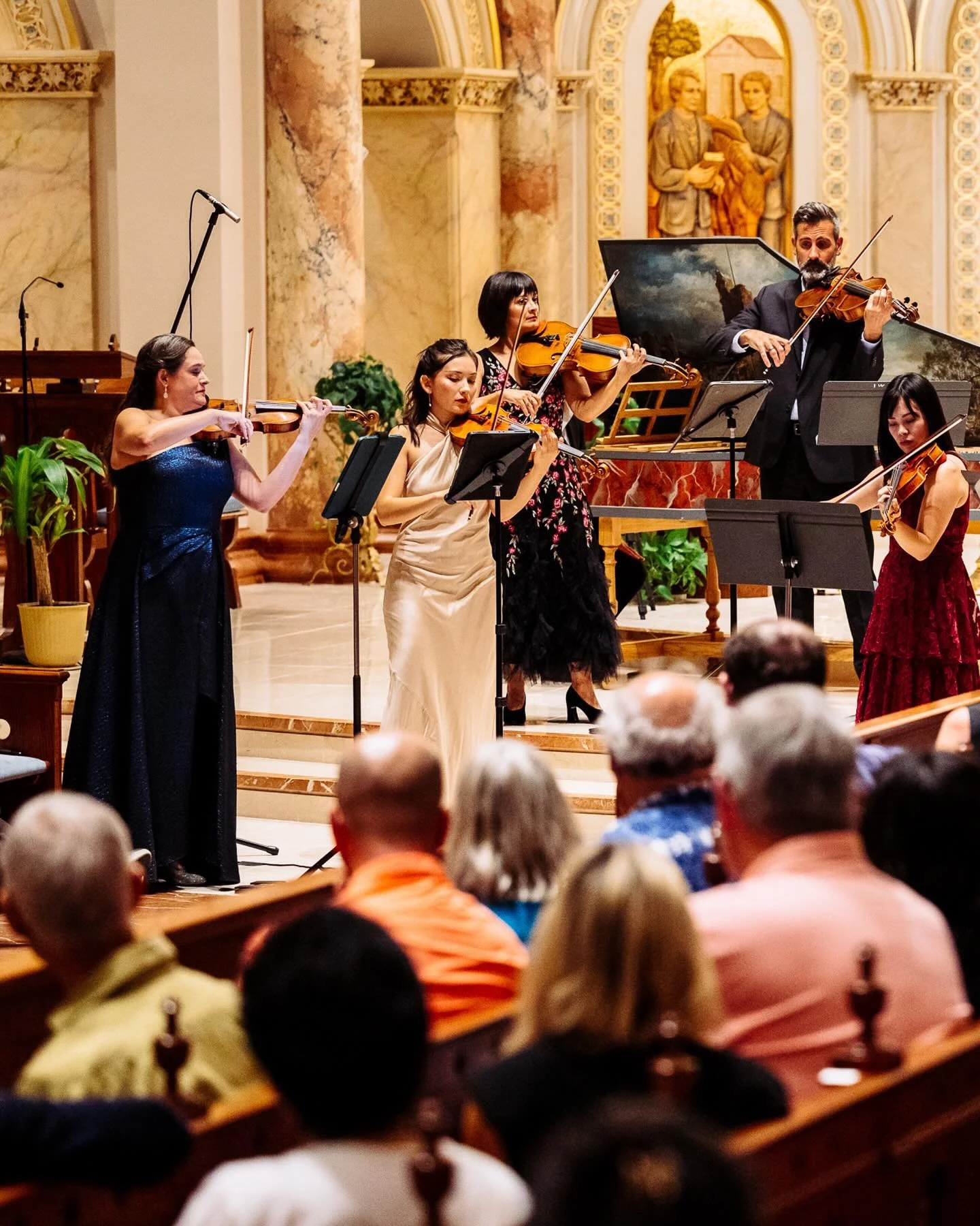 back at the beautiful chapel of the incarnate word for the first show of the season 
the four seasons reimagined