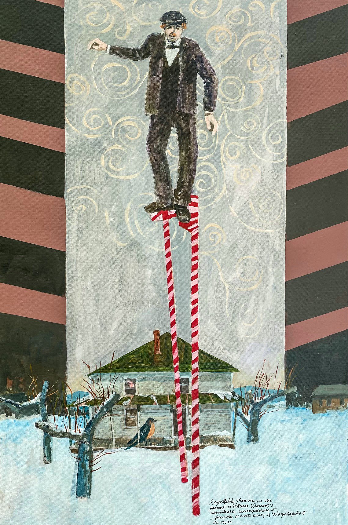Van Gogh on Peppermint Stilts