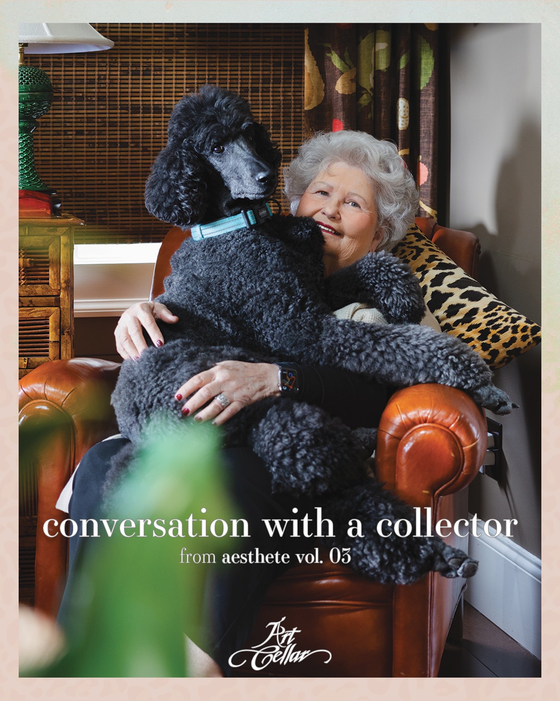 Marion Johnson Church &mdash;

has devoted her life to collecting fine art, and the evidence is in her smile and on her walls. She is everything [aesthete // vol. 03] attempts to describe &mdash; a woman who has truly mastered the art of living with 