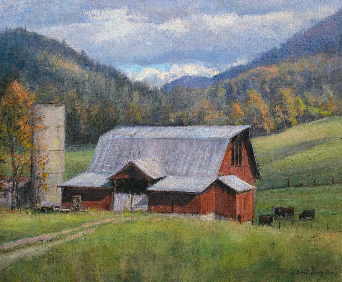 Hillside Barn — Art Cellar Gallery Banner Elk, NC