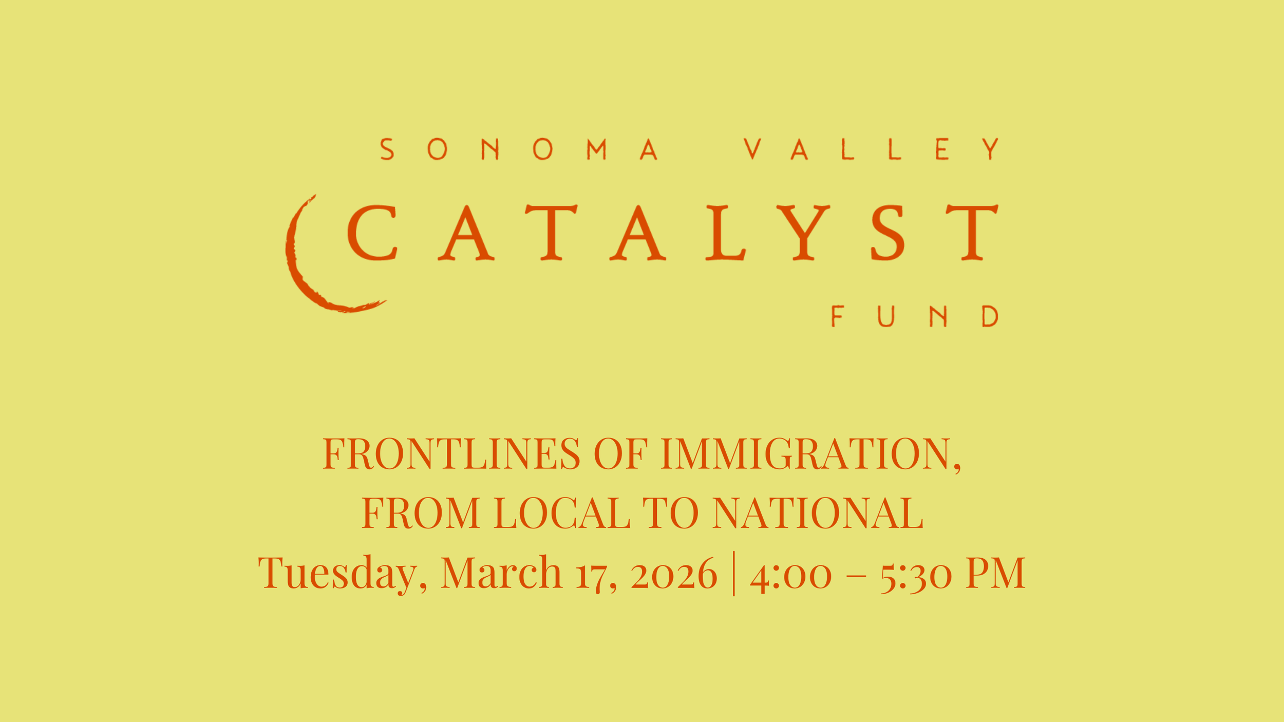 Webinar: Frontlines of Immigration, from Local to National