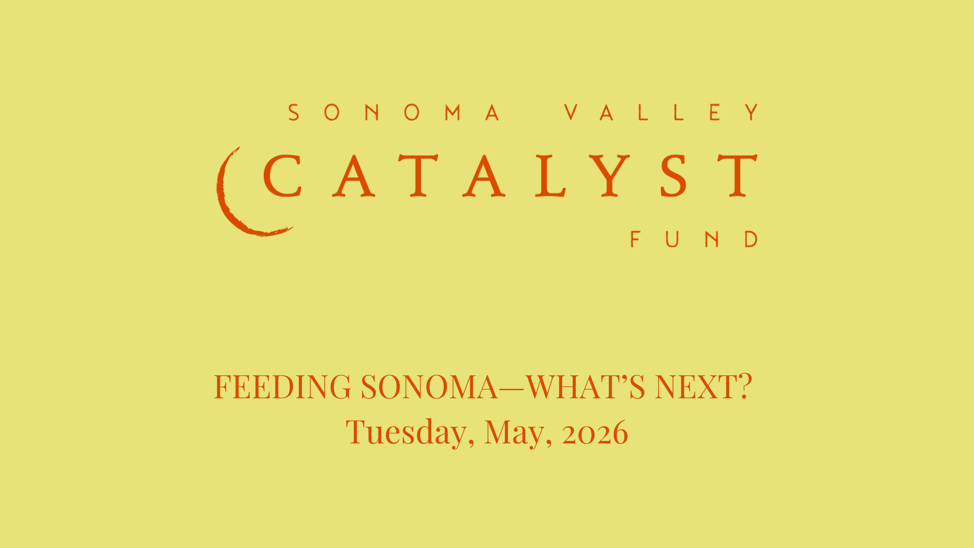 Webinar: Feeding Sonoma—What’s Next?